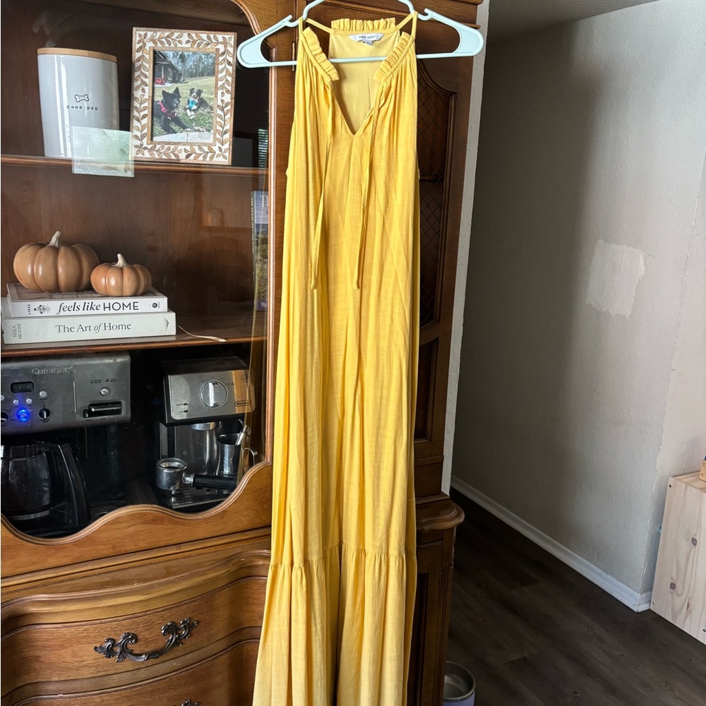 Nine West Yellow Maxi Dress